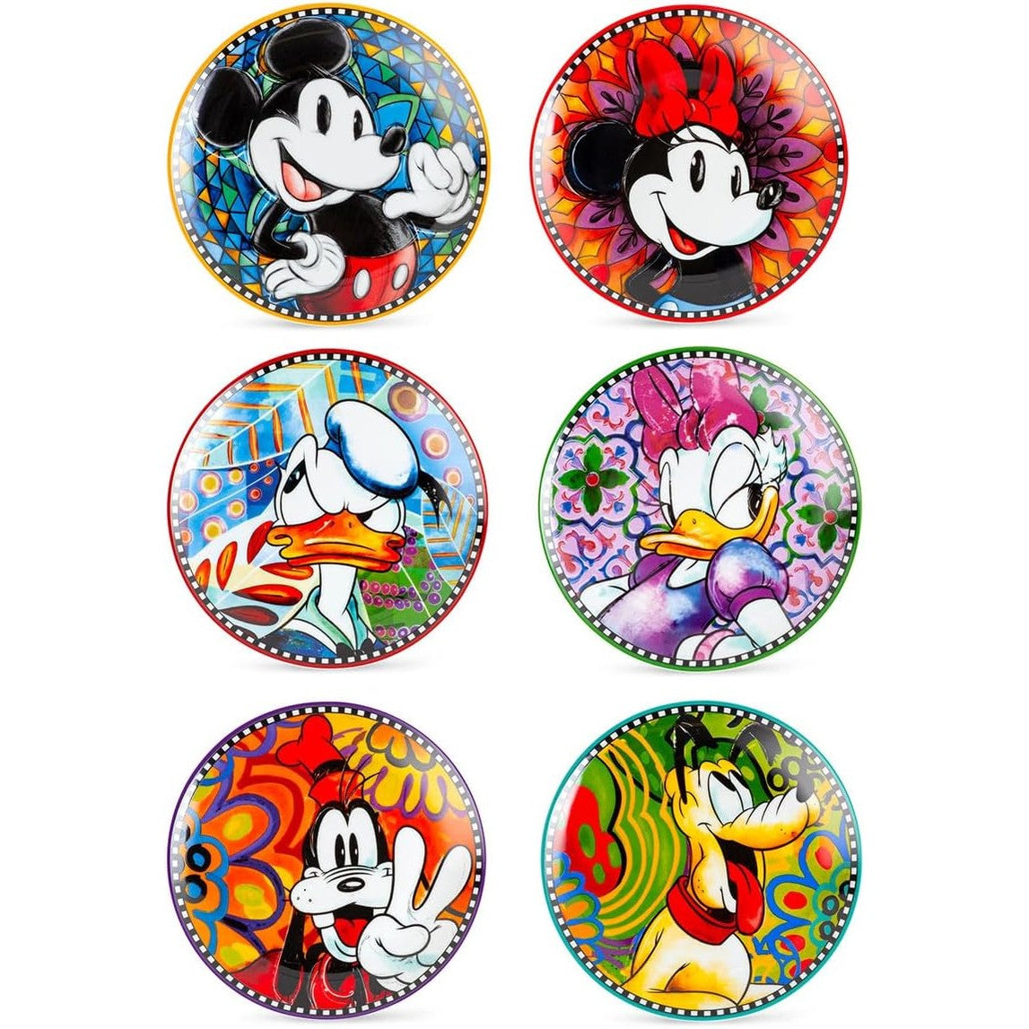 226302 - EGAN - Set 6 Shitës ëmbëlsirash Disney Forever & Ever, Diametri: 19 cm