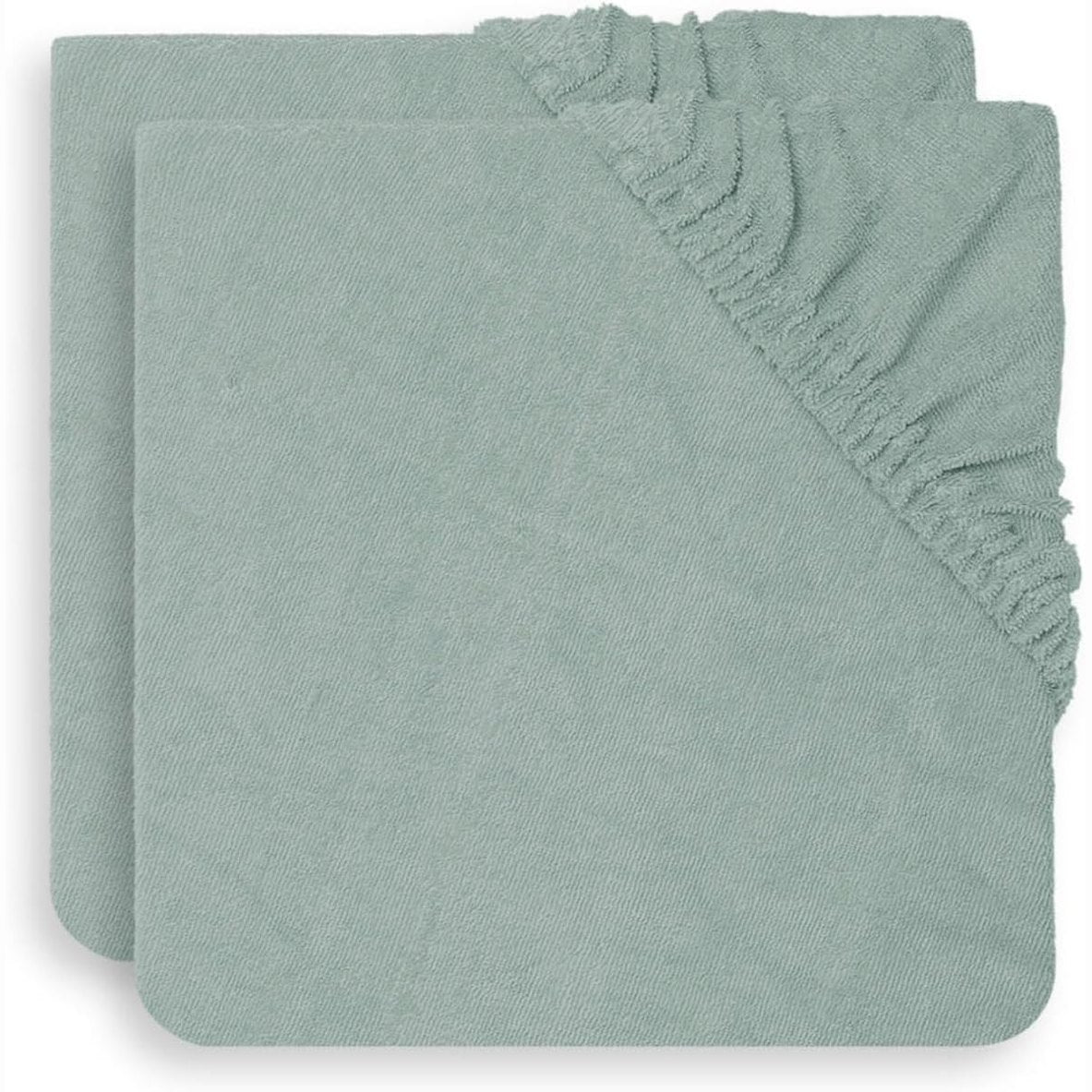 318122 - JOLLEIN Mbulesë dysheku ndërrimi me 2 pjesë prej cope Terry, 50 cm x 70 cm, jeshile hiri