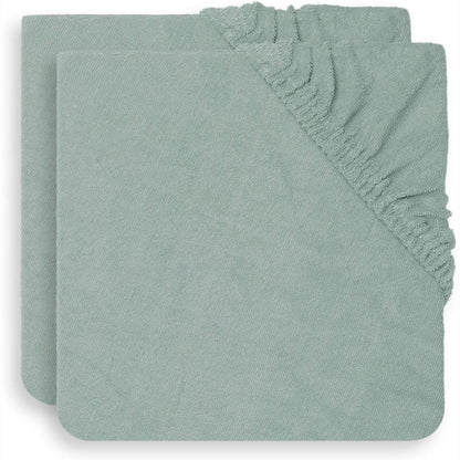 318122 - JOLLEIN Mbulesë dysheku ndërrimi me 2 pjesë prej cope Terry, 50 cm x 70 cm, jeshile hiri
