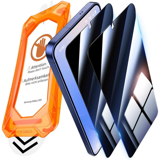 309904 - UNIQUEME Mbrojtës ekrani për privatësi prej qelqi të temperuar për Samsung Galaxy S25, 2 copë