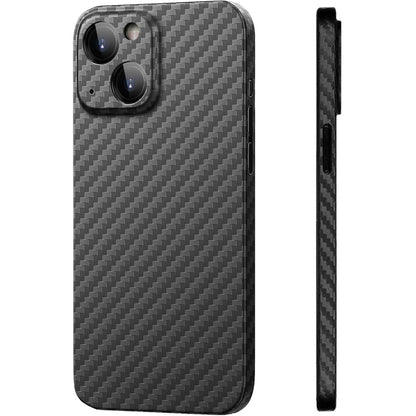 310094 - FAOMSEBS Mbulesë Ultra e Hollë për iPhone 13 Mini 5.4" [Teksturë Fibre Karboni] [Karikim Pa Tel]