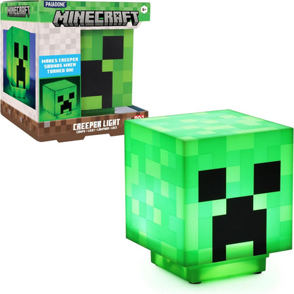 197796 - LLAMBË TAVOLINE MINECRAFT Llambë Creeper me Tinguj Zyrtare - Dritë Natë Portative për Dhomë Gjumi ose Dekor për Lojëra, Dhuratë Zyrtare