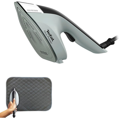 162115 - TEFAL Hekur me Avull 2-në-1 Duo Power JF4031E0, 1700 W, Prodhojë Avulli 25 g/min, Avull Ekstra 100 g/min, Kohë Ngrohje 30-Sekonda, Ngjyrë Eukalipt/E Zezë