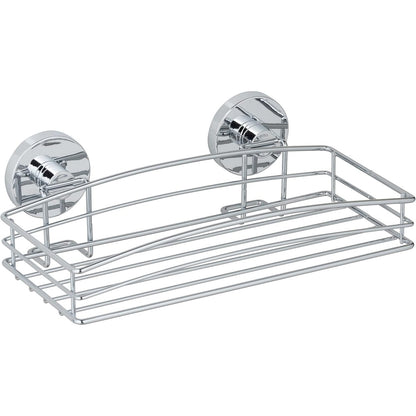 223172 - WENKO Raft Dushi pa Shpim, Raft Muri me Montim me Vakum, Metal i Kromuar, I Pandryshkshëm