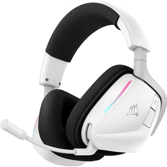 272863 - CORSAIR VOID v2 Kufje për Lojëra Pa Tel me Bluetooth për PC, PS5, PS4, Switch dhe Mobile – Dolby Atmos, Jetëgjatësi e Gjatë e Baterisë, Karikim i Shpejtë – Dy Tone