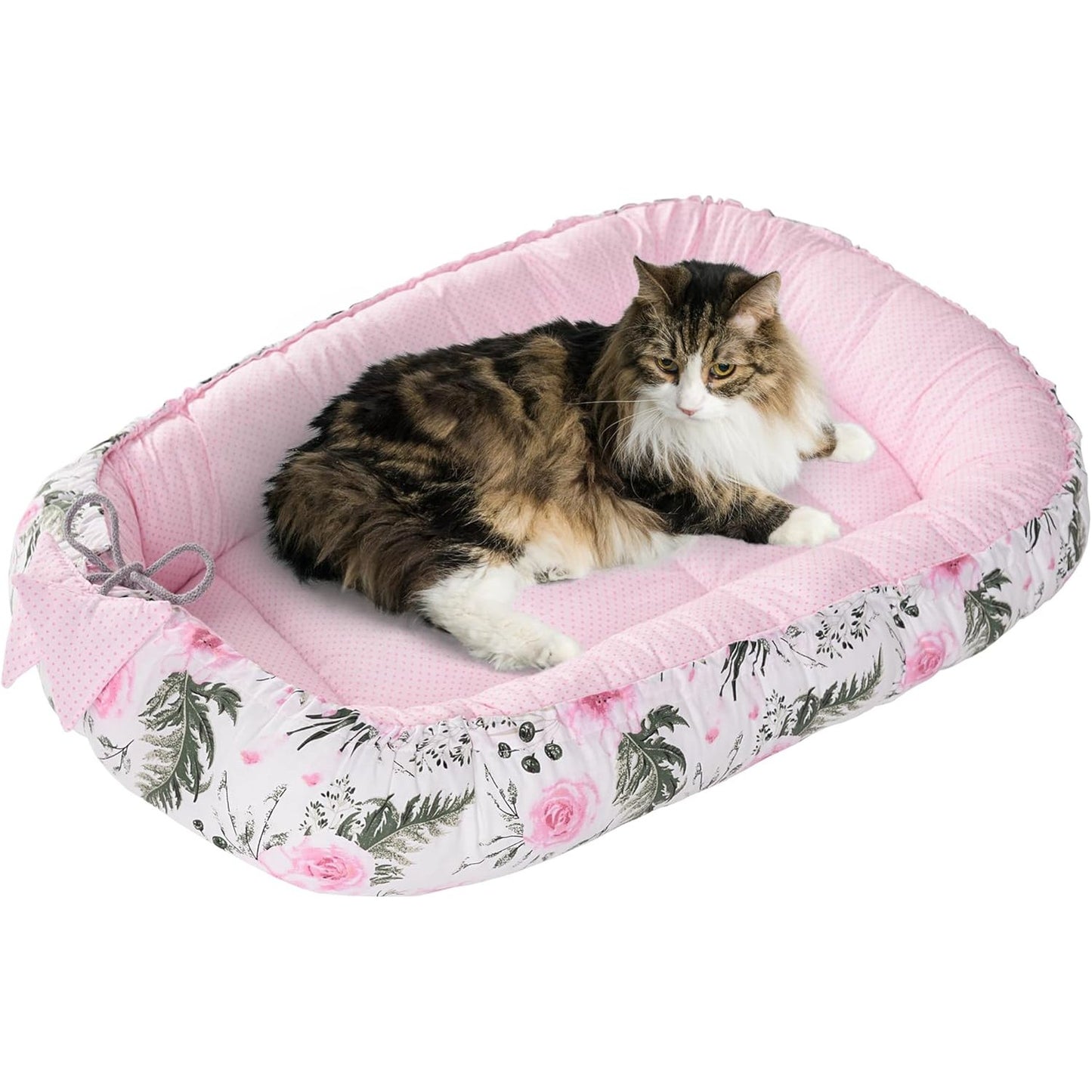 213850 - MEDI PARTNERS Krevat për mace/qen 75x60x10cm, Fole jastëku komode për mace, e vogël/mesatare