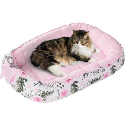 213850 - MEDI PARTNERS Krevat për mace/qen 75x60x10cm, Fole jastëku komode për mace, e vogël/mesatare