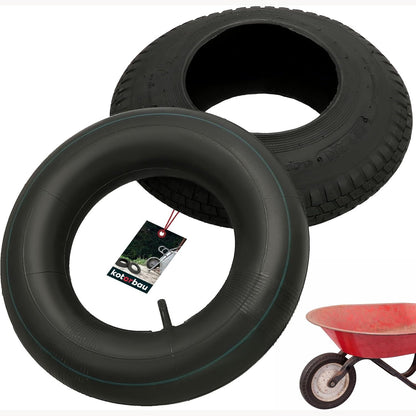 215705 - KOTARBAU® Tub Gome Karroce - Ø 40 cm - Gomë e Përforcuar - 4.80/4.00-8 - E Zezë
