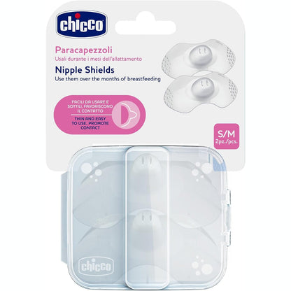 298662 - CHICCO - Mbrojtëse Thithkash Silikoni S/M, transparente