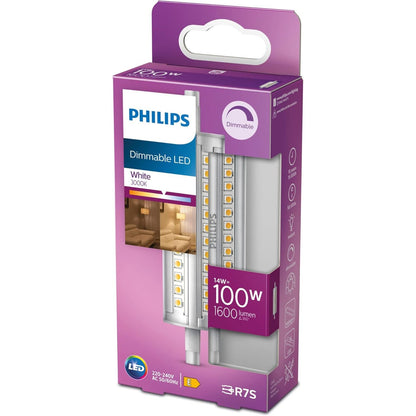 224056 - PHILIPS Llambë LED me shkop R7S 118 mm (100 W), llambë LED me shkëlqim R7S, dritë të bardhë neutrale