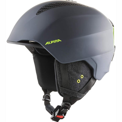 292316 - ALPINA Grand Helmetë skijimi për të rritur, kontroll optimal të klimës, rezistente ndaj thyerjes, e rregullueshme, ngjyrë qymyri-neoni, madhësia 57-61 cm