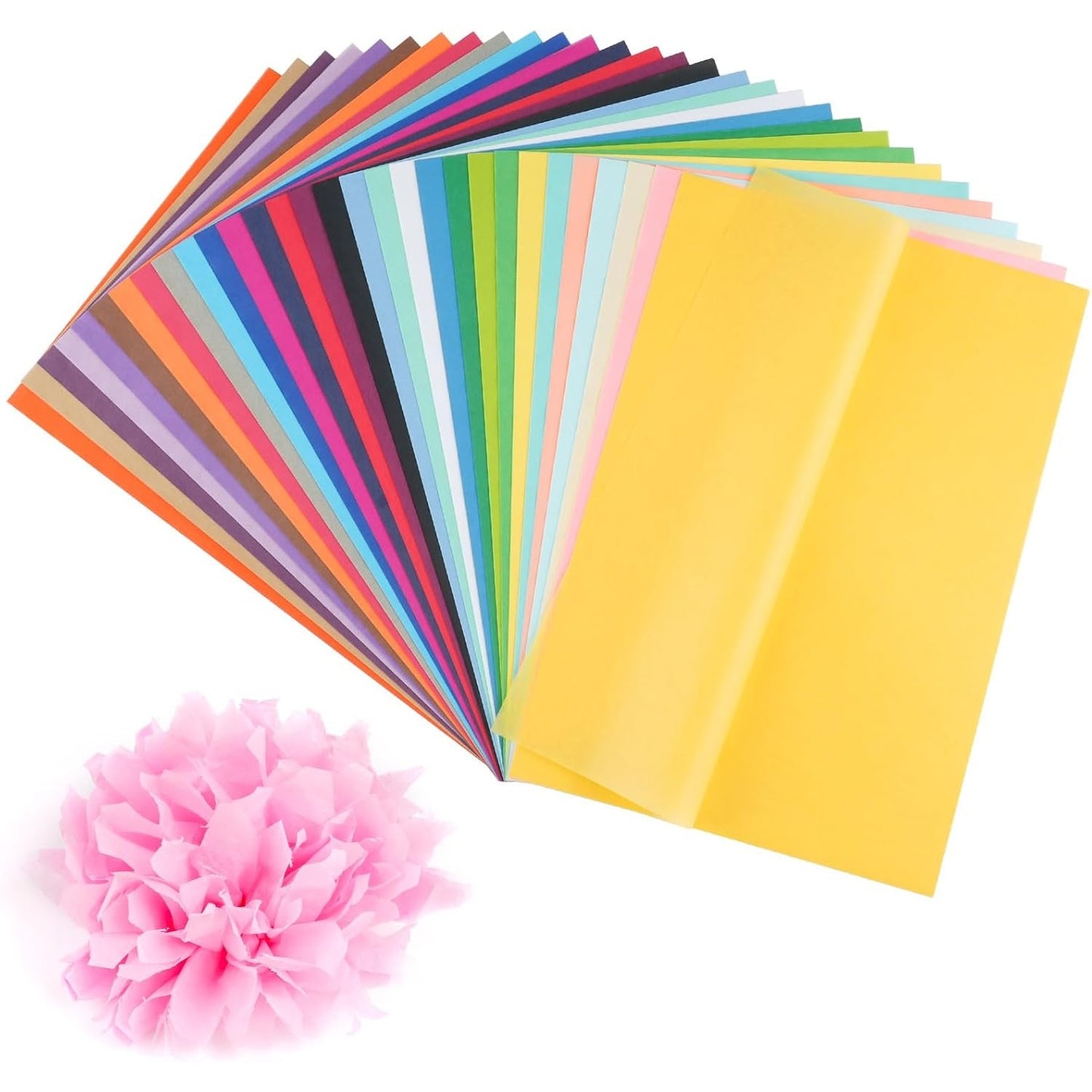 294623 - Letër Transparente Svalor - 300 fletë në 30 ngjyra, letër higjienike A4, 14g/m², 20 × 29 cm