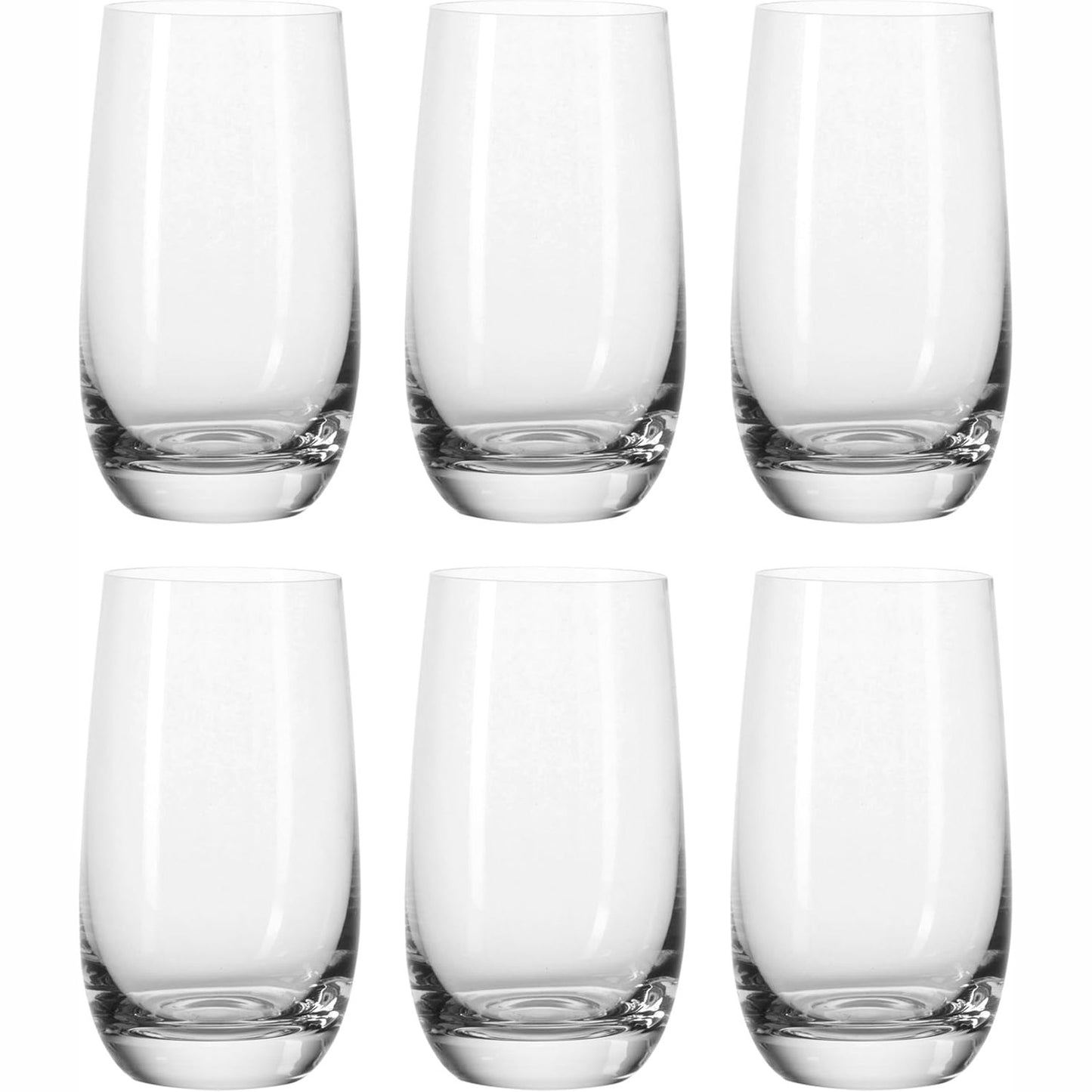 199912 - LEONARDO HOME Tivoli - Set 6x Gota për Pije, Prej Qelqi, Kapaciteti 390 ml, Të Sigurta për Lavastoviljen, Stil Modern