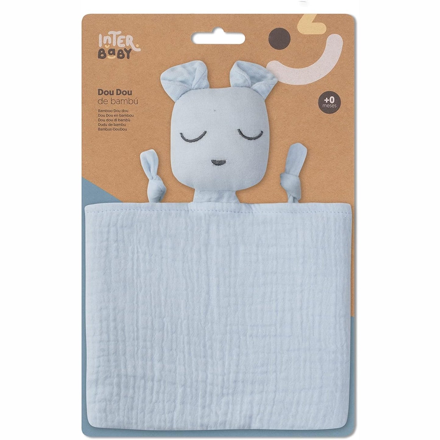 275914 - Batanije përqafimi Muslin me Kokë Ariu - Blu Doudou