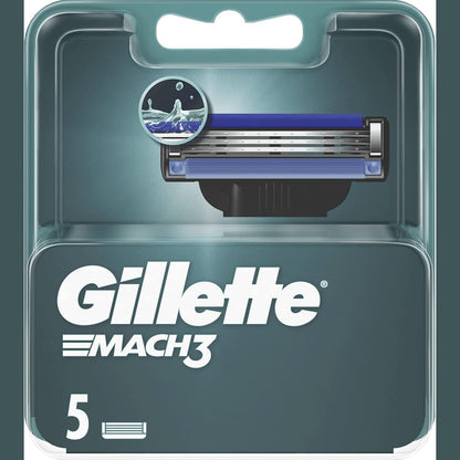 311762 - GILLETTE Brisqe rroje Mach3 me mbushje për burra, brisqe me 3 tehe