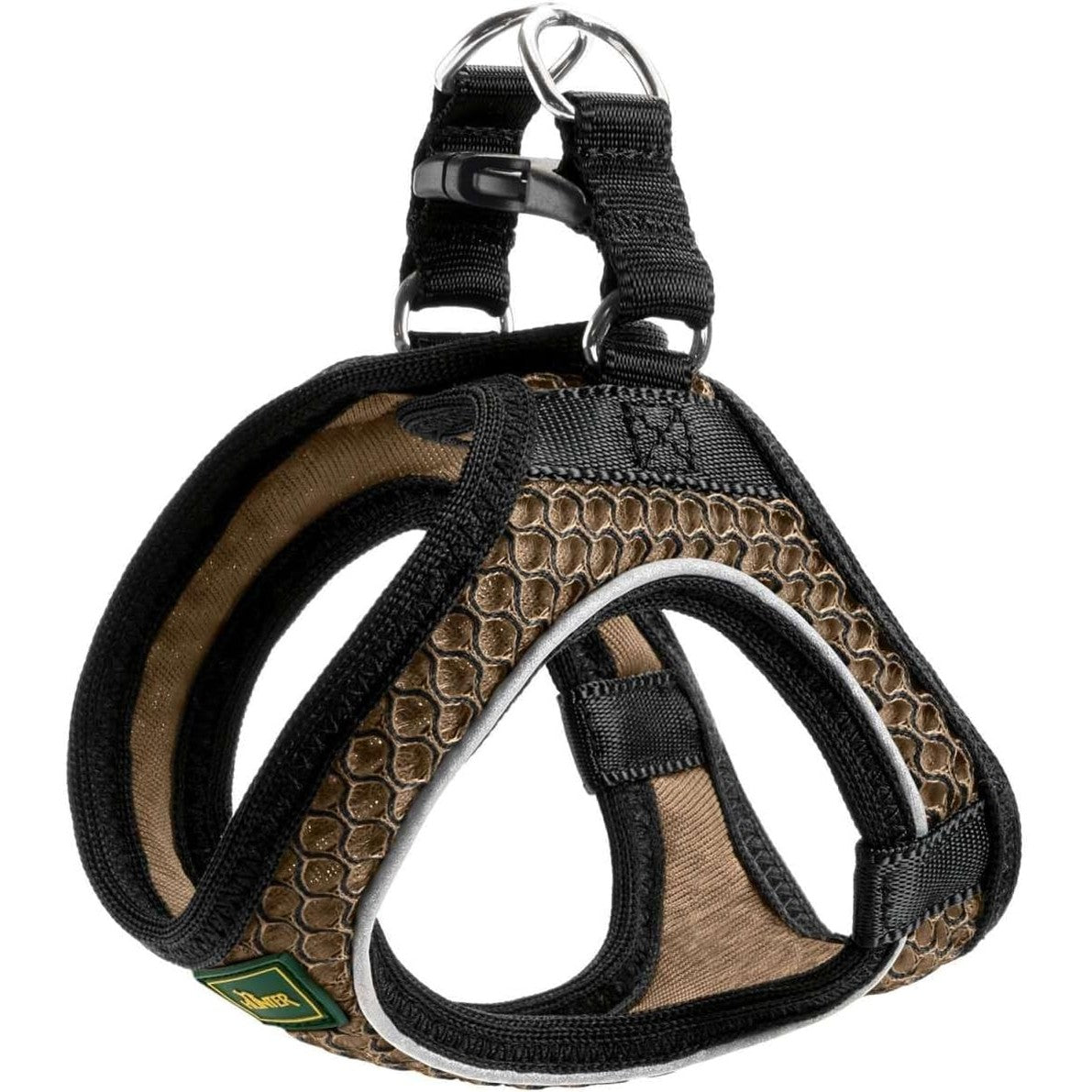 218433 - HUNTER Parzmore për qen HILO COMFORT, ngjyra: kafe, për qen të vegjël deri të mesëm, material rrjete, elementë reflektues, madhësia: S
