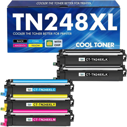 267982 - BROTHER Toner TN248XL TN248 MFC-L3760CDW, Pako me 5 Tonerë, i Pajtueshëm me MFC-L3740CDW, TN-248 TN-248XL DCP-L3560CDW DCP-L3520CDW DCP-L3520CDWE MFC-L3740CDWE MFC-L8390CDW HL-L3240CDW HL-L3220CWE TN-248CMYK