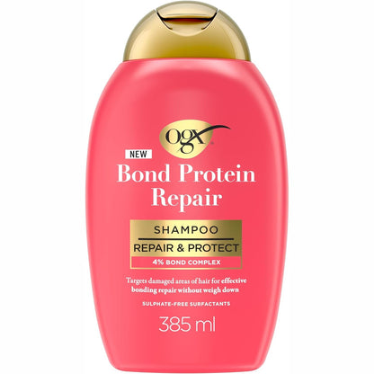 318104 - OGX Shampo Riparuese me Proteina Lidhjeje, 385 ml, pa sulfate