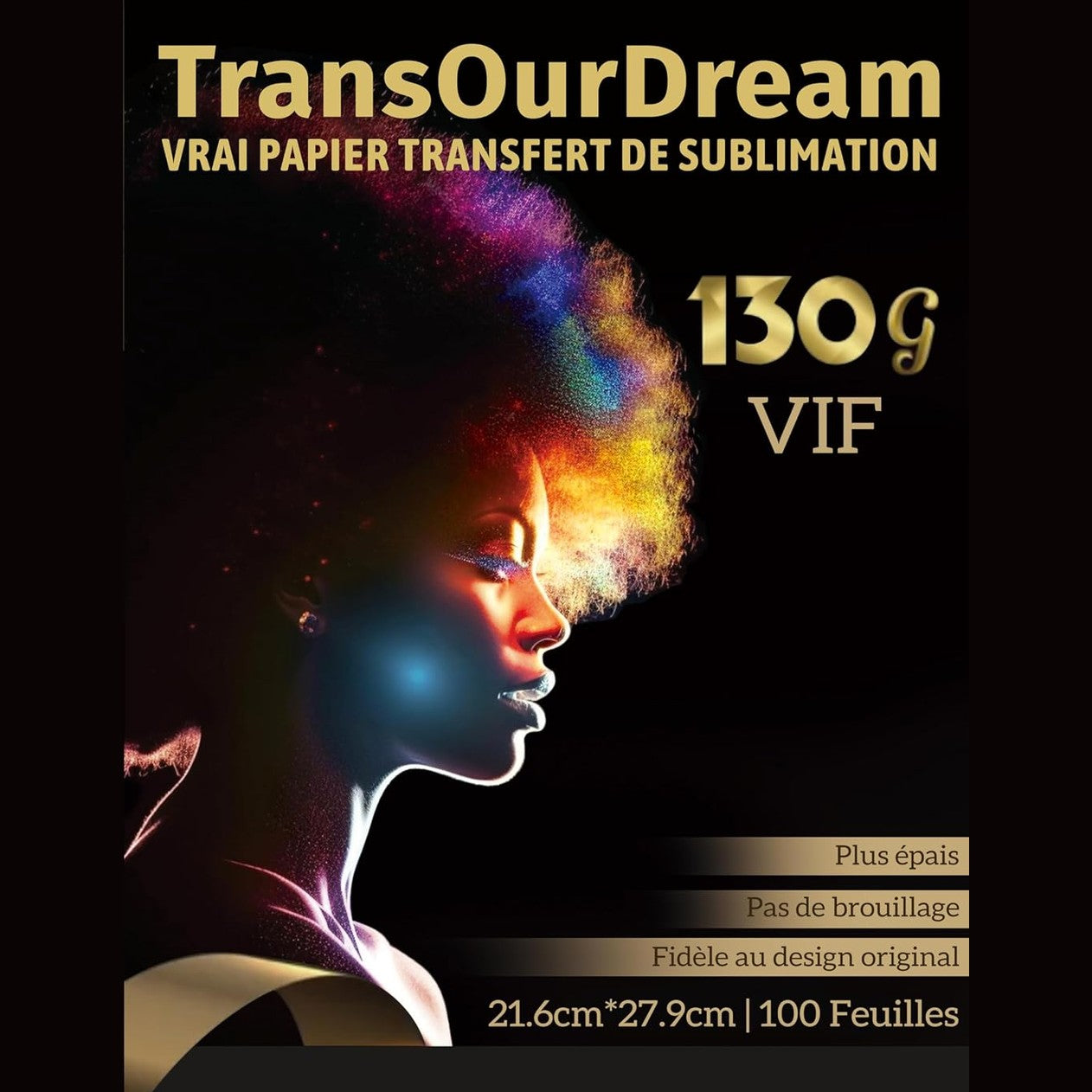 269451 - TransOurDream VIVID Letër Sublimimi 130gsm (21.6*27.9cm, 100 fletë), e përputhshme me printerët e sublimimit