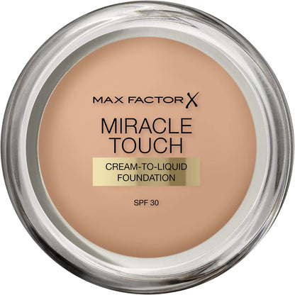 321695 - MAX FACTOR Miracle Touch, Fondatinë me Mbulim të Plotë me Acid Hialuronik, 075 Golden, 12 ml
