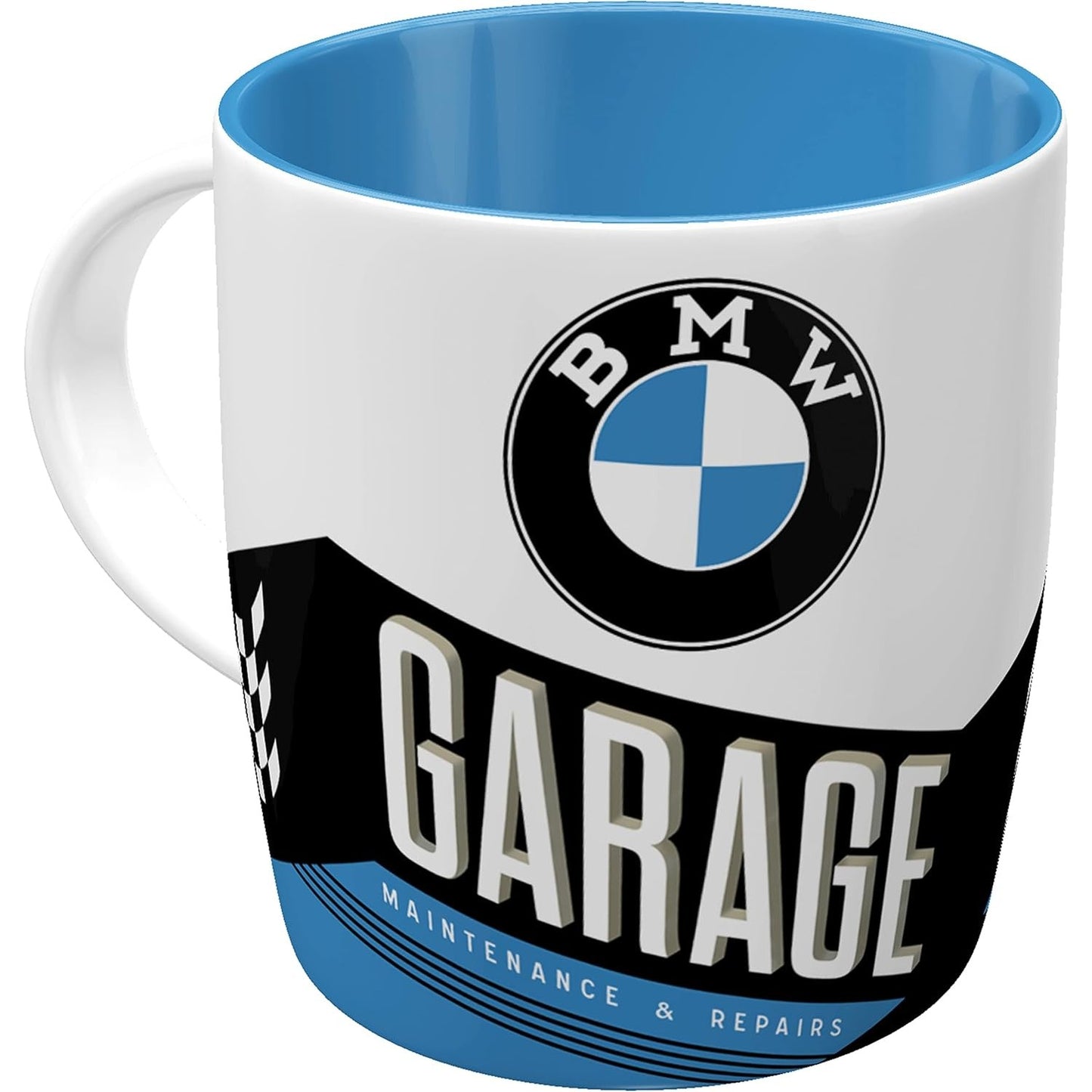 253717 - BMW - Gotë kafeje retro me art nostalgjik, 330 ml, Produkt zyrtar i licencuar (OLP), Gotë qeramike, dizajn klasik