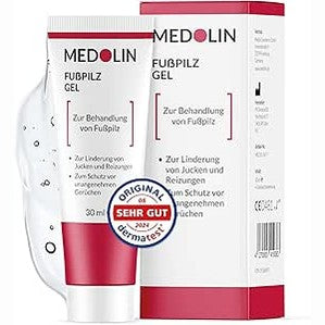 321866 - MEDOLIN Xhel për Këmbët e Atletit, 30 ml, krem për këmbët e atletit kundër kruajtjes dhe aromave të pakëndshme, me përbërës natyralë