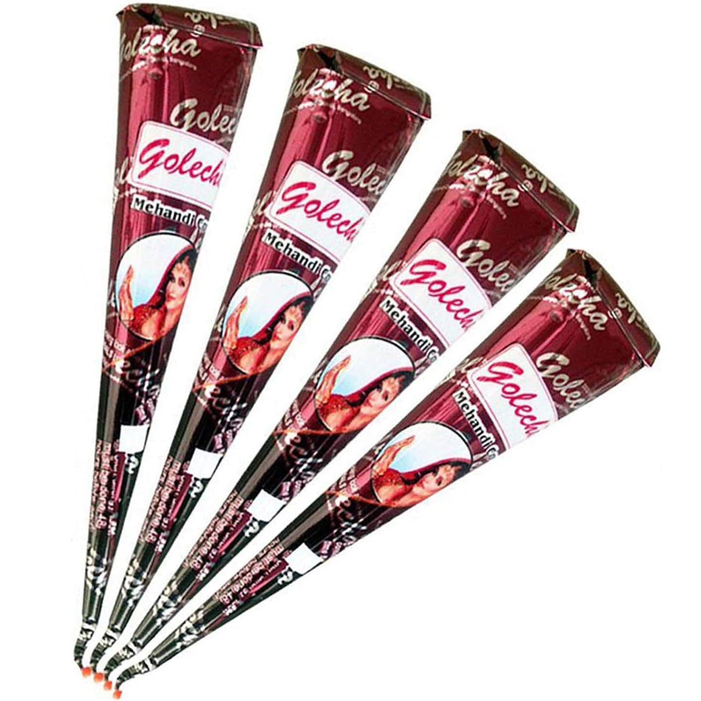 319256 - GOLECHA Pastë Këna 100% Natyrale në Kone, Ngjyrë Kafe në të Kuqërremtë, 4 Kone, 30g ose 25g secila