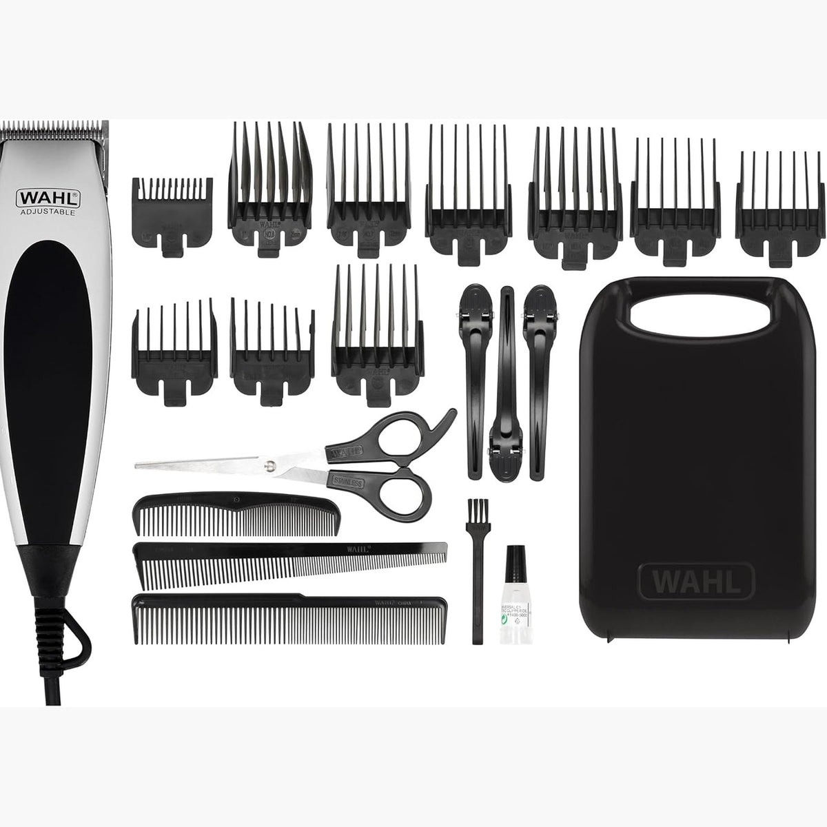 298392 - WAHL Makinë prerëse flokësh Home Pro me kabllo - Set prerëse flokësh për burra - Tehe prerëse precize