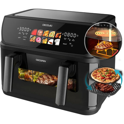 288157 - CECOTEC Fritezë ajri 10L, element ngrohjeje të dyfishtë, 2800W, temperaturë e rregullueshme, 10 menu