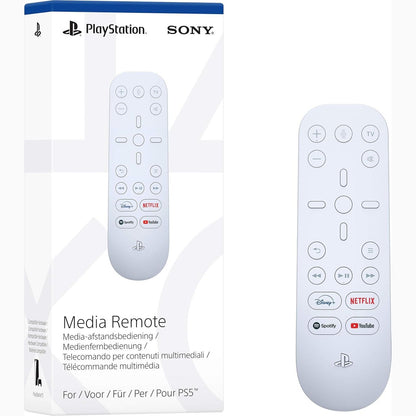 276599 - SONY Telekomandë Zyrtare Multimediale për PlayStation 5, Kontrollon Volumin e Konsolës dhe TV-së, Navigim Intuitiv, Transmetues i Integruar IR, Ngjyra: E Bardhë