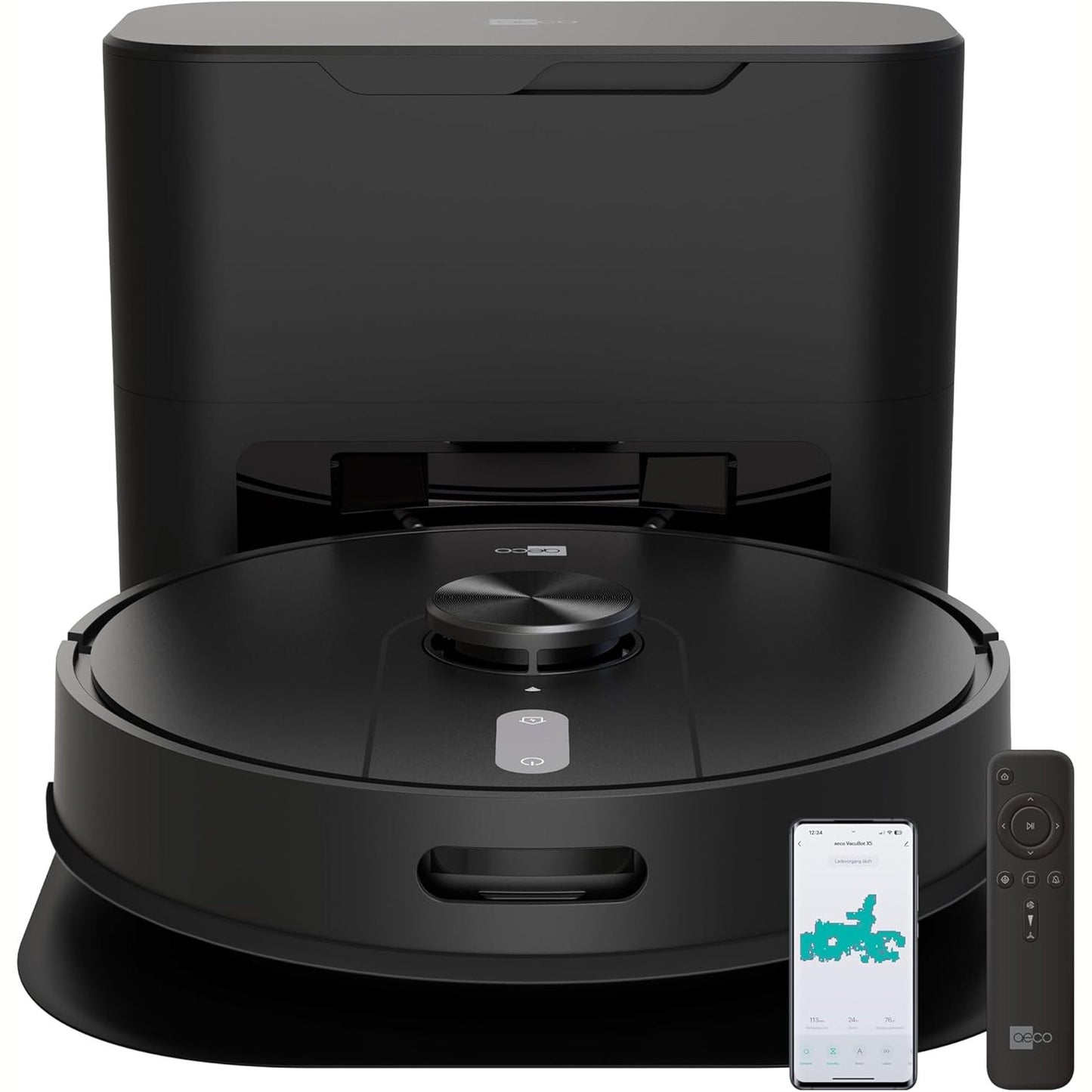 84114 - ROBOT FSHESË AECO VacuBot X5 Plus, Fuqi Thithjeje 5000Pa, Navigimi LDS, Pastrim 120m², Kohë Pune 100 minuta, Shmangie Pengesash 18mm, Jetëgjatësi Baterie 160 Minuta