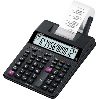 276547 - CASIO HR-150RCE Kalkulator për tavolinë me printim, 12-shifror, printim me 2 ngjyra, funksion post-printimi
