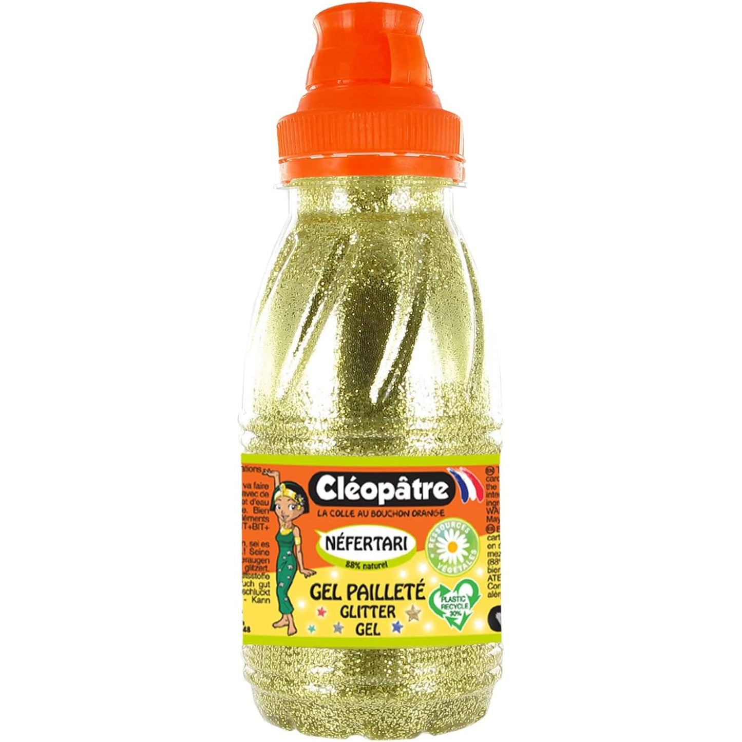 269518 - KLEOPATRA GP250-872 Xhel me shkëlqim të artë, shishe 250 ml, dimensionet 24 x 13 x 16 cm