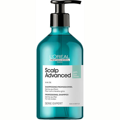 306110 - L'OREAL PROFESSIONNEL Shampo kundër yndyrës, 500 ml - Trajtim dermo-pastrues për flokët me yndyrë