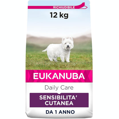 183167 - EUKANUBA Daily Care - Ushqim i Thatë për Qen, për Lëkurë të Ndjeshme, me Peshk Hipoalergjik, 12kg