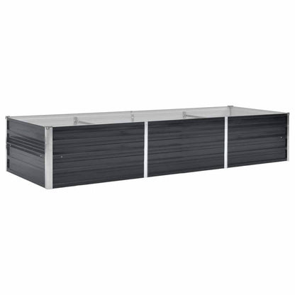 280545 - VidaXL Shtrat i Ngritur për Kopsht, Ngjyrë Antraciti 240x80x45 cm, Çelik i Galvanizuar
