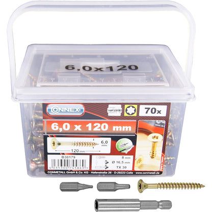 314165 - CONNEX Vida Universale B30179 6.0 x 120 TX të Galvanizuara 70 g