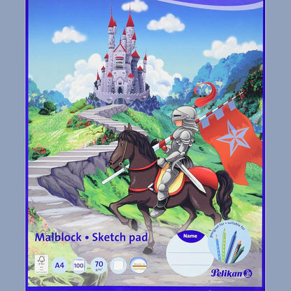305501 - PELILKAN Bllok vizatimi A4, 100 fletë letër të bardhë, 1 copë, motive të ndryshme (nuk ka mundësi zgjedhjeje)