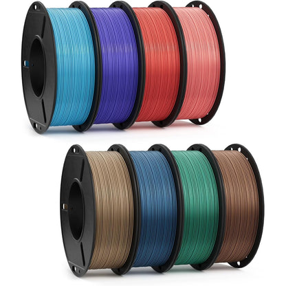 268343 - DEEPLEE Filament Fast PLA+ 3 kg, 1.75 mm, saktësi +/- 0.02 mm, 3 bobina për printerë 3D FDM, i zi, i bardhë dhe i kuq