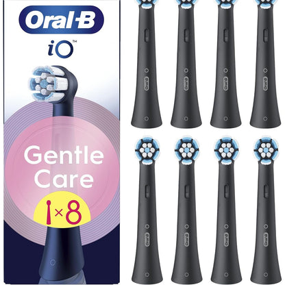 289510 - ORAL-B Koka Zëvendësuese iO Gentle Care, të Zeza, 8 Koka për Mishra të Ndjeshme