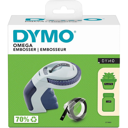 274115 - DYMO Makinë për krijimin e etiketave Omega, e vogël, sistem rrotullimi dhe klikimi, dizajn ergonomik, për projekte shtëpiake dhe artizanale
