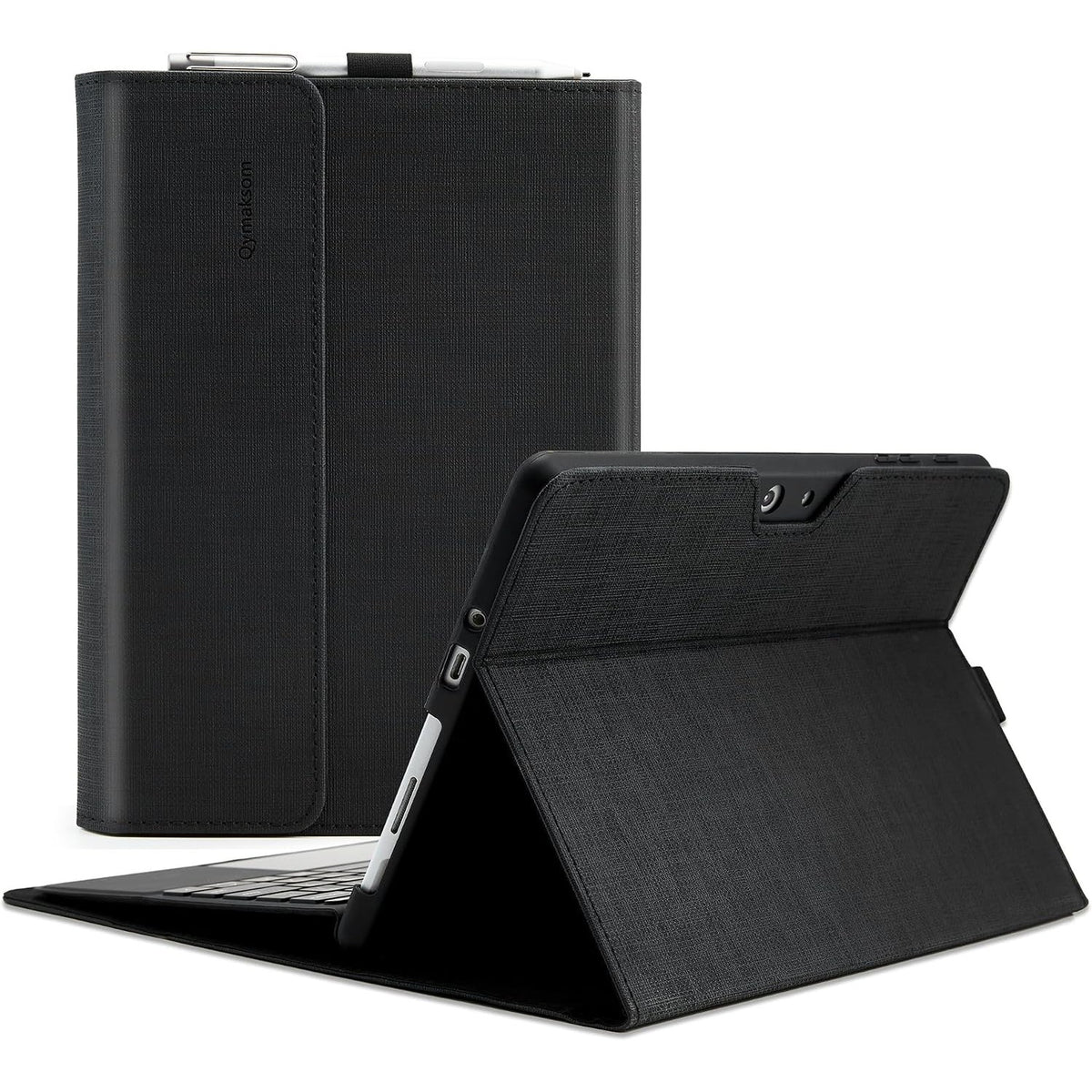 295276 - Mbrojtëse Qymaksom për Surface Go 4 (2023)/Surface Go 3 (2021)/Surface Go 2 (2020)/Surface Go (2018), Mbrojtëse Surface Go 3 me Çantë të Shumëfishtë, Mbulesë Tastiere e Përputhshme me Mbajtëse Stilolapsi, E Zezë