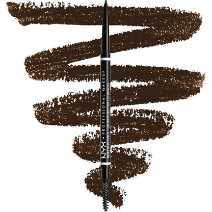 272376 - NYX Professional Laps për vetulla, Mikro për Vetulla, Dy Anët me Laps Automatik dhe Furçë, Ngjyra: Espresso