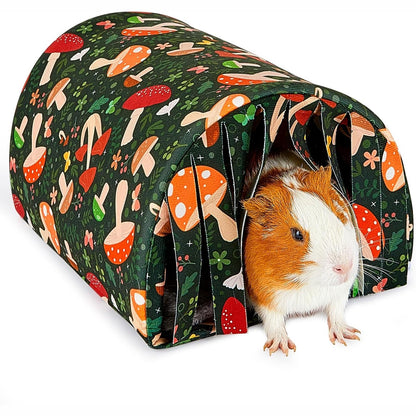 224784 - Tunel shtëpie për derra Guinea Hedgeink me perde, vendstrehim lepuri i larëshëm për derra Guinea, ferret, iriq, çinçila