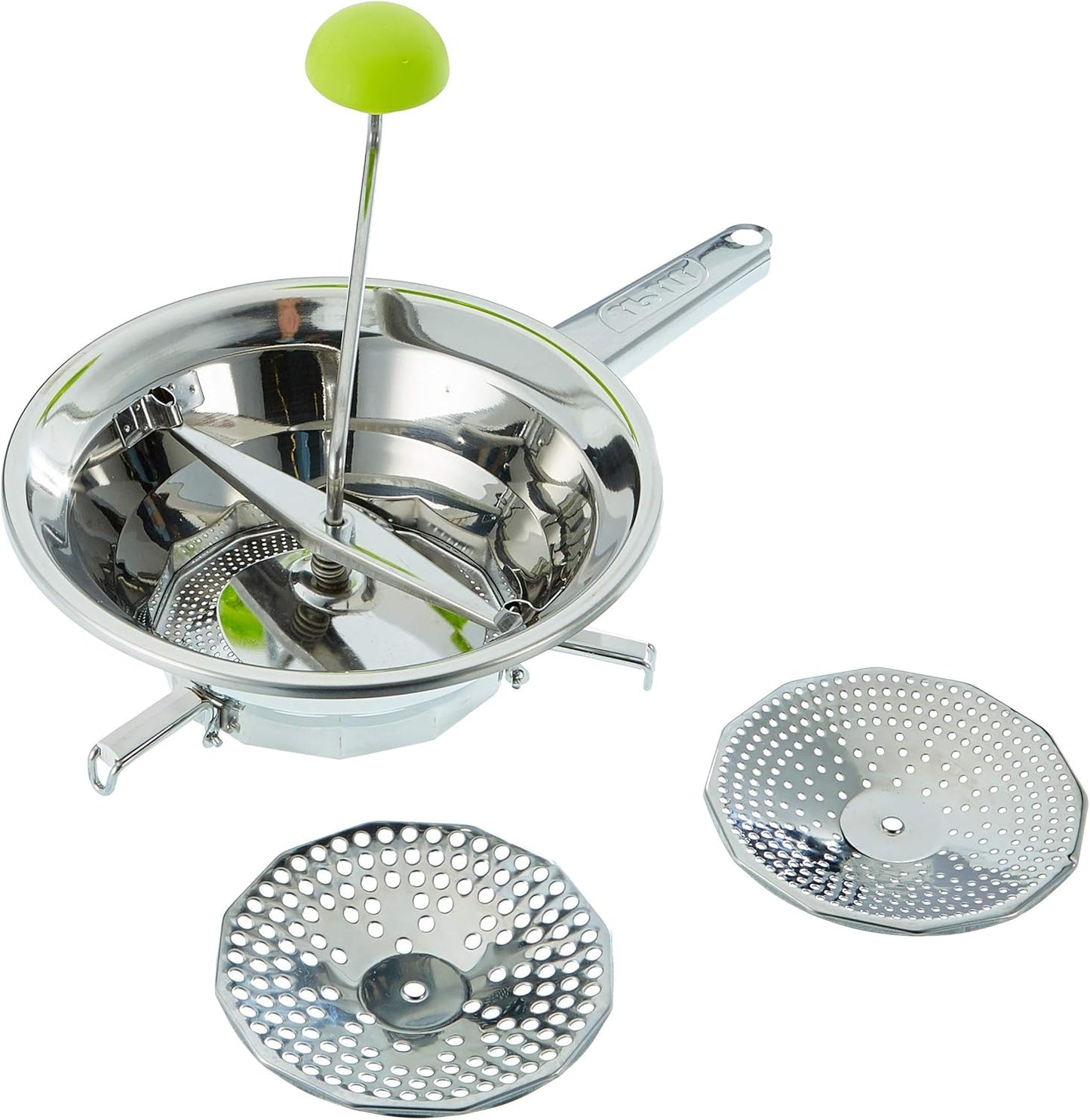 227225 - IBIL Kalimash Classic set me 3 disqe 24 cm, çelik inox, argjend, 24 x 9 x 9 cm, 4 njësi