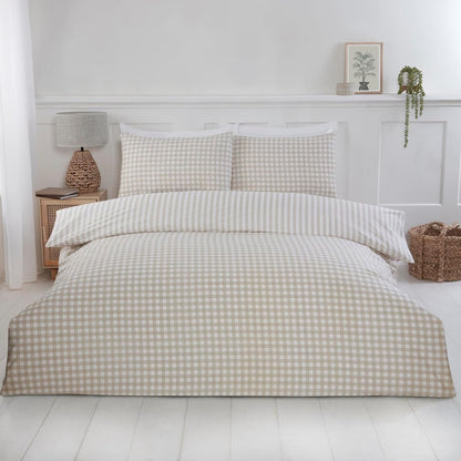 214106 - RAPPORT HOME Set shtrati dopjo natural Vichy Check
