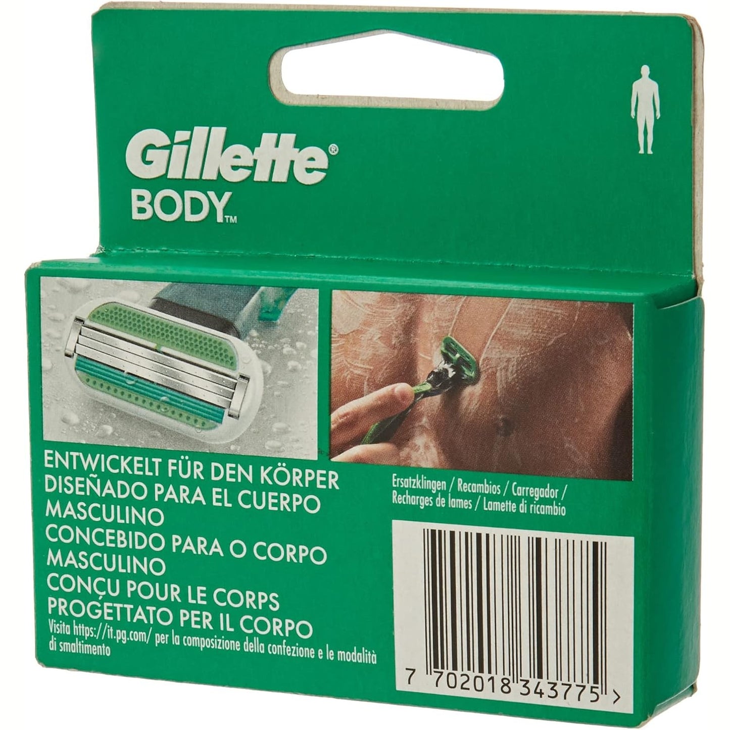 272055 - GILLETTE Brisqe rroje Gillette për burra, 4 tehe zëvendësuese origjinale me teh të trefishtë