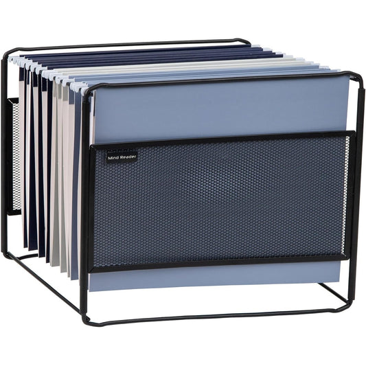 214942 - MIND READER Organizues skedarësh varës, 13" L x 9.75" B x 10.25" H, E zezë