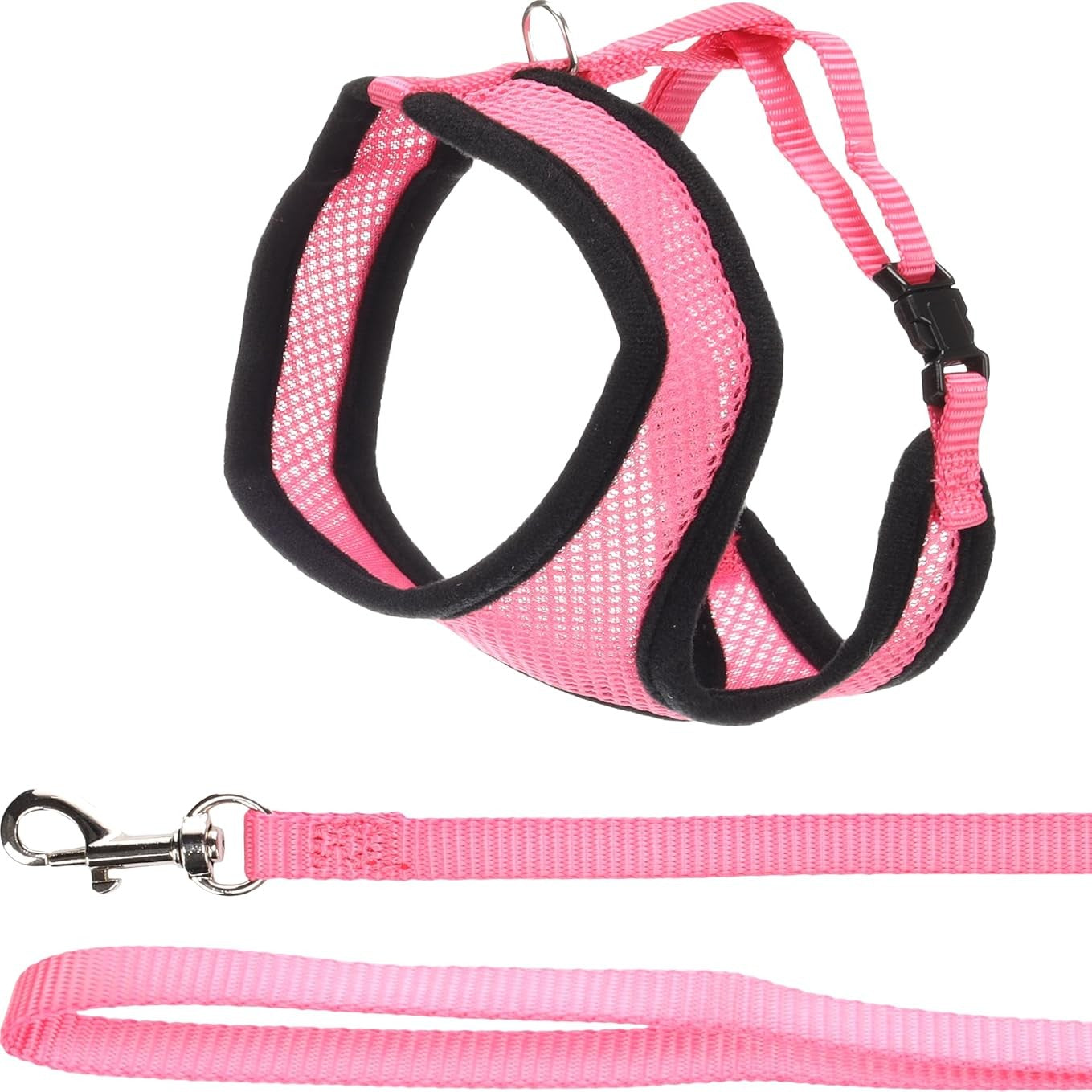 263722 - FLAMINGO PARZMORE PËR MACE ME ZINXHIR, ROZË, MADHËSIA A: 32 CM, B: 36–48 CM, C: 110 CM X 10 MM X 2 MM, NAJLON I RREGULLUESHËM ME RRJETË