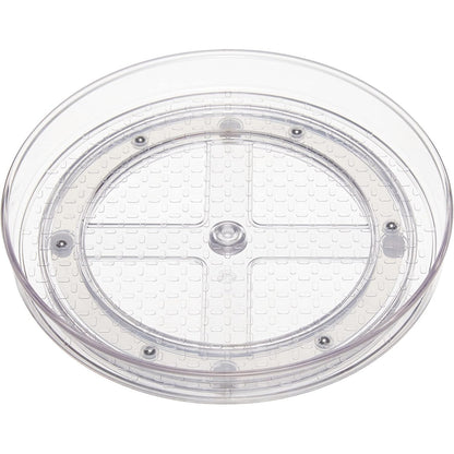 224301 - AMAZON BASICS Tabaka rrotulluese për ruajtje Lazy Susan, transparente, 22.9 cm, pako me 2 copë